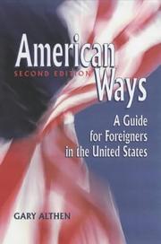 Cover of: American ways by Gary Althen