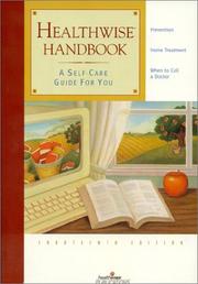 Cover of: Healthwise Handbook : A Self-Care Guide for You