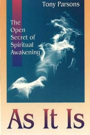 Cover of: As It Is: The Open Secret to Living an Awakened Life