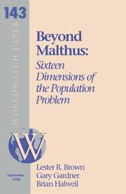 Cover of: Sixteen Dimensions of the Population Problem (Worldwatch paper)