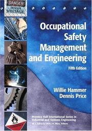 Cover of: Occupational safety management and engineering by Willie Hammer, Willie Hammer