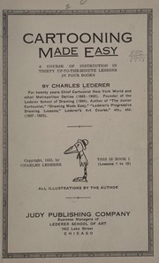 Cover of: Cartooning made easy by Charles Lederer