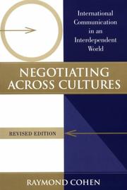 Cover of: Negotiating across cultures by Cohen, Raymond