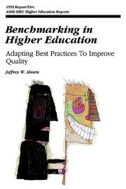 Cover of: Benchmarking in higher education: adapting best practices to improve quality