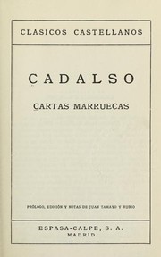 Cover of: Cartas marruecas. by José Cadalso