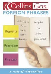 Cover of: Foreign Phrases (Collins GEM) | Graham King