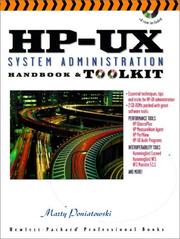 Cover of: The HP-UX system administration handbook and toolkit
