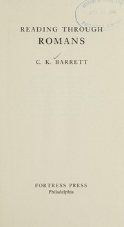 Cover of: Reading through Romans by C. K. Barrett