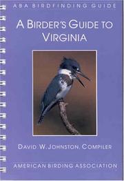 Cover of: A birder's guide to Virginia