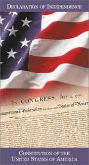 Cover of: Declaration of Independence and Constitution of the United States of America by United States