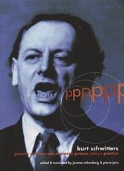 Cover of: PPPPPP (Exact Change) by Kurt Schwitters