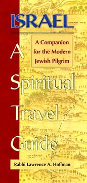 Cover of: Israel--a spiritual travel guide by Rabbi Lawrence A. Hoffman