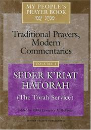 Cover of: My People's Prayer Book, Vol. 4 by Rabbi Lawrence A. Hoffman