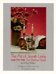 Cover of: The Shabbat Seder (Art of Jewish Living) by Ron Wolfson