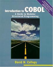 Cover of: Introduction to COBOL: A Guide to Modular Structured Programming