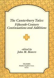 Cover of: The Canterbury Tales: Fifteenth-Century Continuations and Additions: Lydgate's Prologue to the Siege of Thebes, Ploughman's Tale, Cook's Tale, Beryn (TEAMS Middle English Texts)