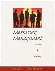 Cover of: Marketing Management in the 21st Century by Noel Capon, James M. Hulbert