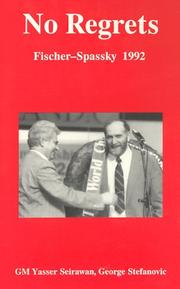 Cover of: No Regrets: Fischer-Spassky