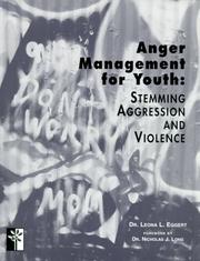 Cover of: Anger management for youth by Leona L. Eggert