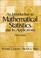 Cover of: An Introduction to Mathematical Statistics and Its Applications (3rd Edition)