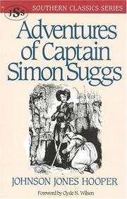 Cover of: Adventures of Captain Simon Suggs by Hooper, Johnson Jones
