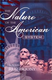 Cover of: The Nature of the American System