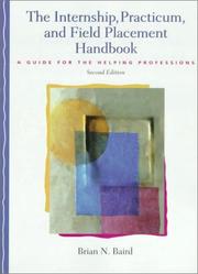 Cover of The Internship, Practicum, and Field Placement Handbook