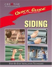 Cover of: Quick Guide: Siding by David Toht, Editors of Creative Homeowner