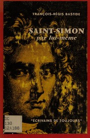 Cover of: Saint-Simon par lui-même