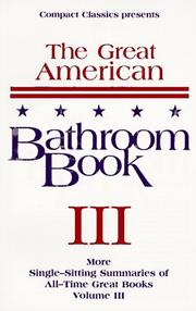 Cover of: The Great American Bathroom Book, Volume 3