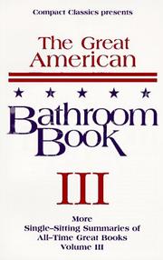 Cover of: The Great American Bathroom Book, Volume 3 by Stevens W. Anderson