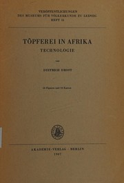 Cover of: Töpferei in Afrika. by Dietrich Drost