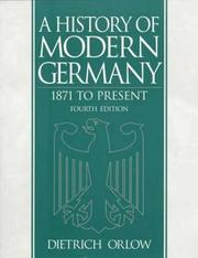Cover of: History of Modern Germany, A by Dietrich Orlow
