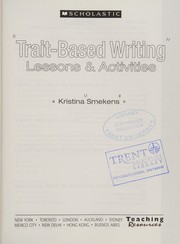 Cover of: Trait-based writing by Kristina Smekens
