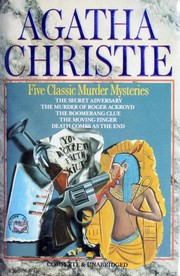 Five Classic Murder Mysteries (Boomerang Clue / Death Comes as the End / Moving Finger / Murder of Roger Ackroyd / Secret Adversary) by Agatha Christie
