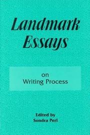 Cover of: Landmark Essays on Writing Process: Volume 7 (Landmark Essays)