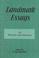 Cover of: Landmark essays on rhetoric and literature