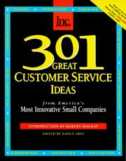Cover of: 301 Great Customer Service Ideas by Nancy Artz