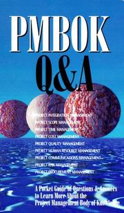 Cover of: PMBOK Q&A by Project Management Institute.