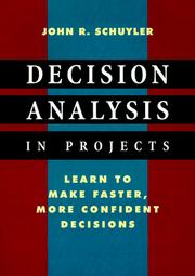 Cover of: Decision analysis in projects