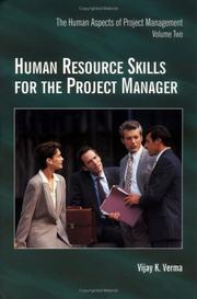 Cover of: Human Resource Skills for the Project Manager: The Human Aspects of Project Management,  Volume 2