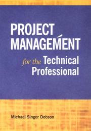 Cover of: Project Management for the Technical Professional