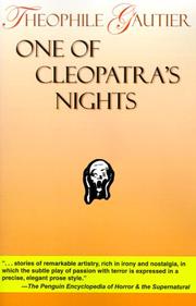 Cover of: One of Cleopatra's Nights by Théophile Gautier, Lafcadio Hearn