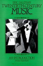 Cover of: Twentieth-century music