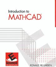 Cover of: Introduction to MathCAD