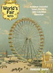 Cover of: World's fair notes by Marian Shaw