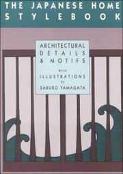 Cover of: The Japanese home stylebook by Yamagata, Saburō.