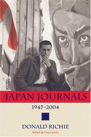 Cover of: The Japan Journals: 1947-2004