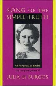 Cover of: Song of the Simple Truth by Julia De Burgos