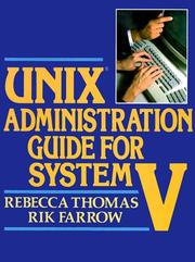 Cover of: UNIX administration guide for system V